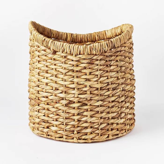16.5" x 16" Chunky Round Woven Basket Natural - Threshold™ designed with Studio McG... | Target