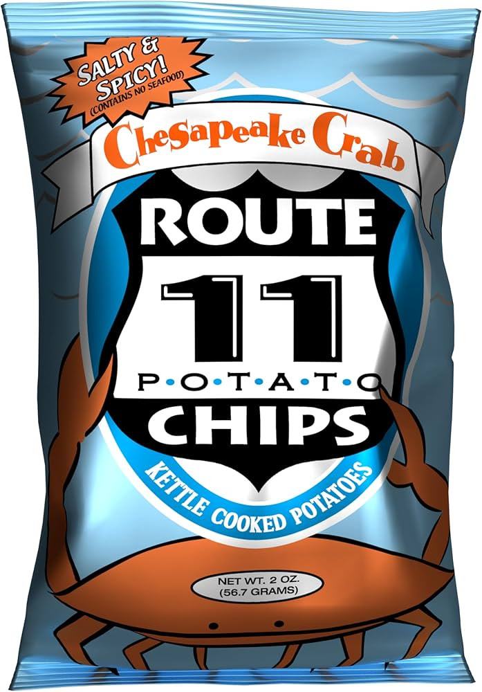 Route 11 Potato Chips : Chesapeake Crab (15 bags (2 oz each)) | Amazon (US)