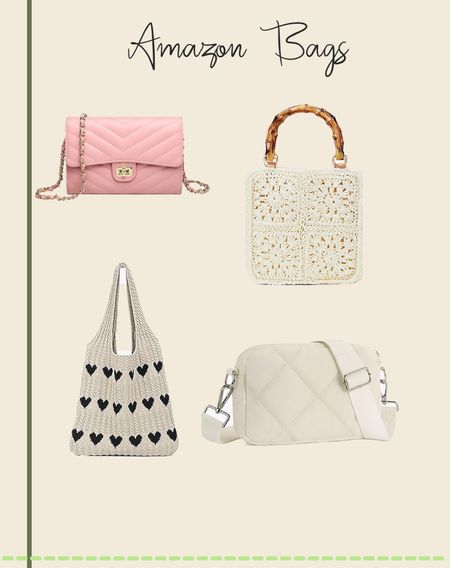 Amazon purses and bags 


#LTKItBag #LTKSeasonal #LTKFindsUnder50