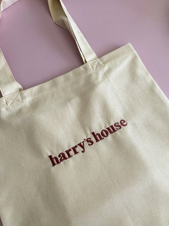Harry Styles Canvas Handmade Tote Bag Harry's House - Etsy | Etsy (US)