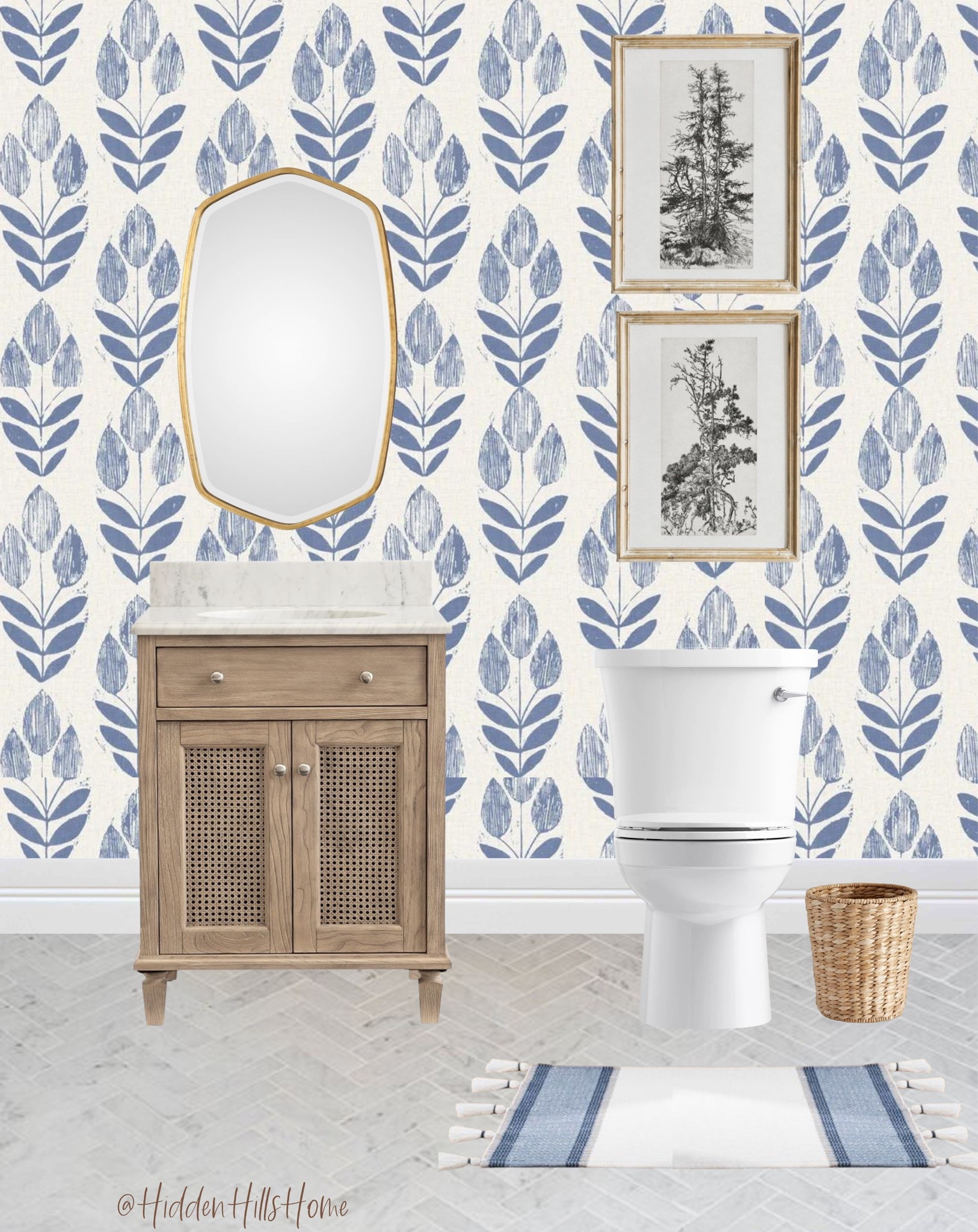 Bathroom, Powder Bathroom, Wallpaper, Vanity, Home Decor, Bathroom decor #bathroom #homedecor

#LTKHome #LTKSaleAlert #LTKSeasonal