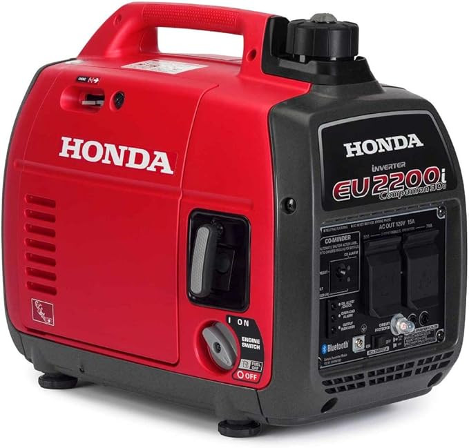Honda EU2200ITAN1 2200-Watt 120-Volt Companion Super Quiet Portable Inverter Generator with CO-Mi... | Amazon (US)