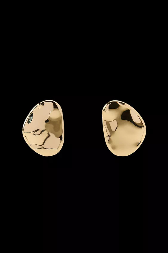 METAL SHEET EARRINGS | Zara US