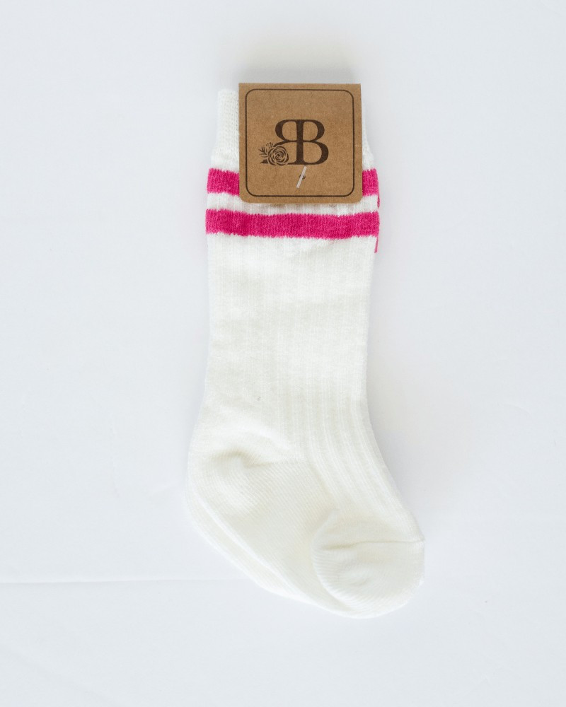 Randi Vintage Stripe Midi Socks | Bailey's Blossoms