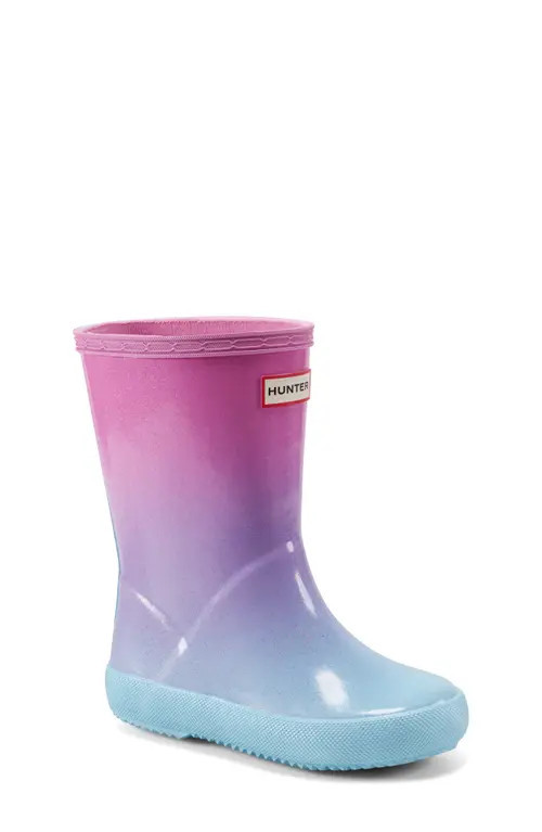 Hunter Kids' First Starcloud Waterproof Rain Boot in Light Blue at Nordstrom, Size 2 M | Nordstrom