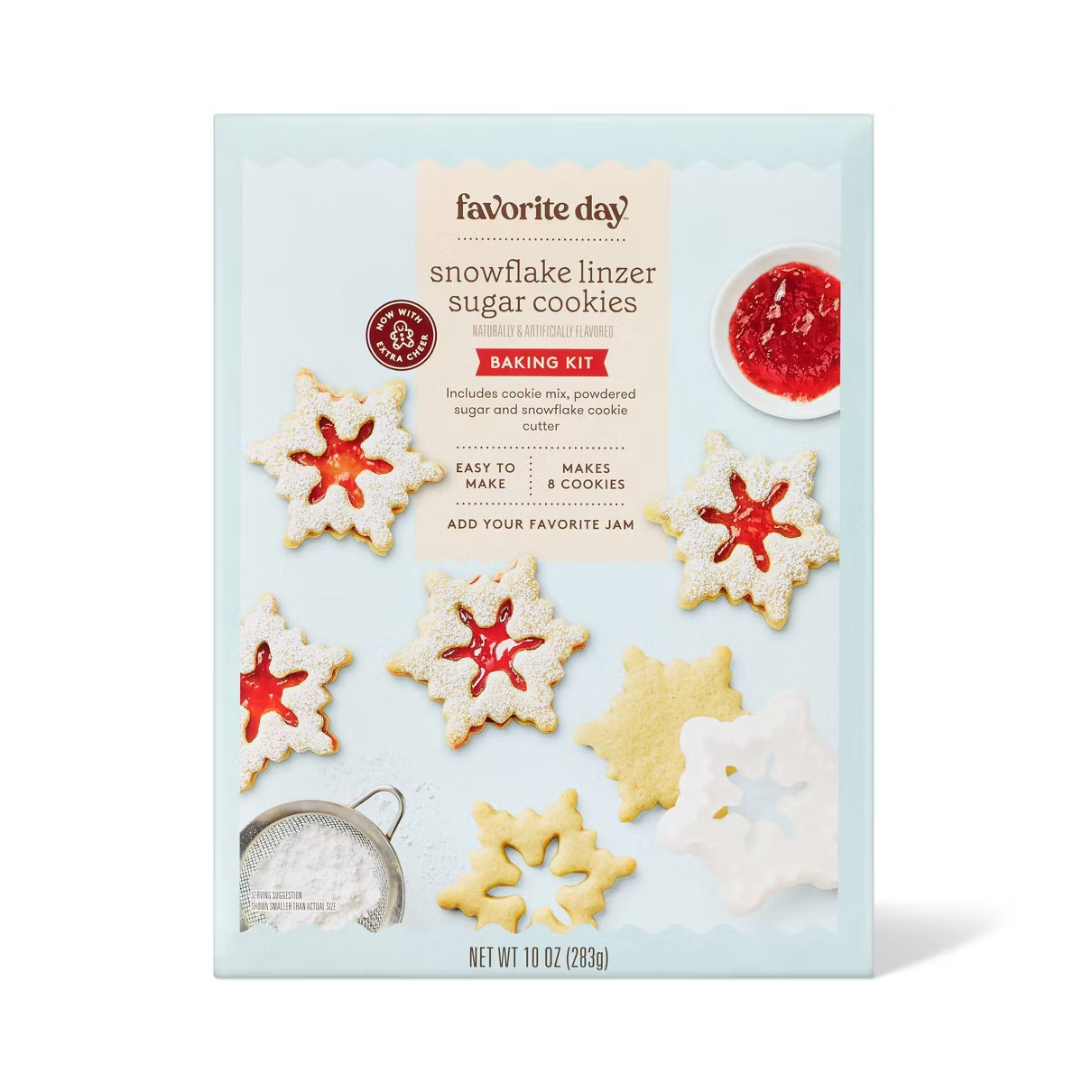 Holiday Linzer Sandwich Cookie Baking Kit - 10oz - Favorite Day™ | Target