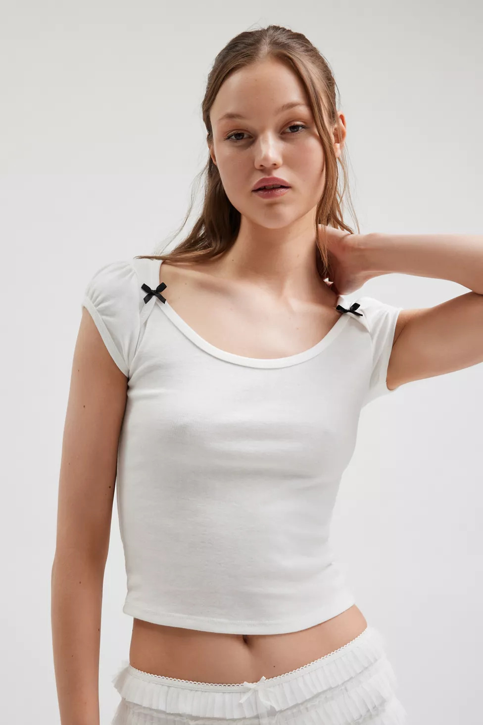 Kimchi Blue Ramona Puff Sleeve Baby Tee | Urban Outfitters (US and RoW)