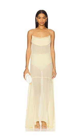 Two Piece Sheer Slip in Like Butter | Revolve Clothing (Global)