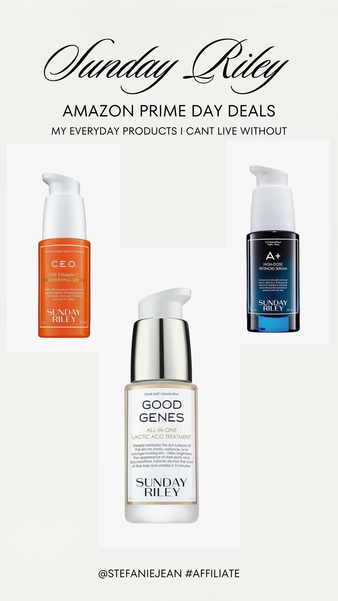 Amazon Prime Day Sunday Riley beauty faves

#LTKBeauty #LTKSaleAlert #LTKOver40