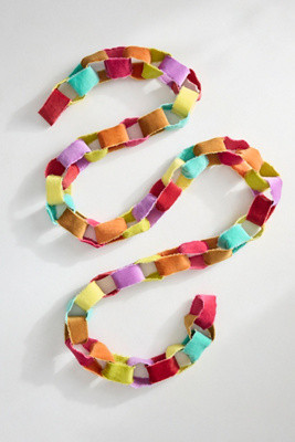 Terrain Colorful Velvet Chain Garland | Anthropologie (US)