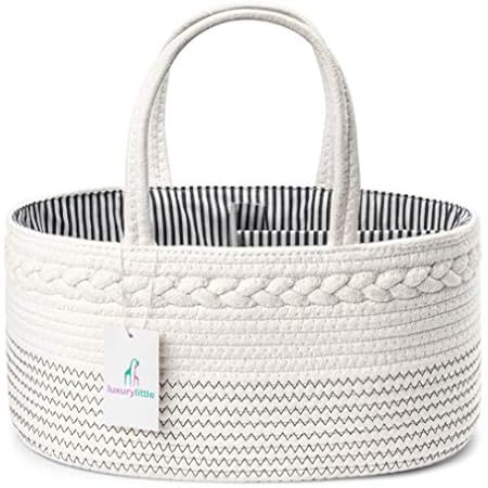 ABenkle Baby Diaper Caddy Organizer, Nursery Storage Basket for Boys and Girls, Baby Basket for Diap | Amazon (US)