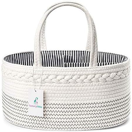 ABenkle Baby Diaper Caddy Organizer, Nursery Storage Basket for Boys and Girls, Baby Basket for Diap | Amazon (US)
