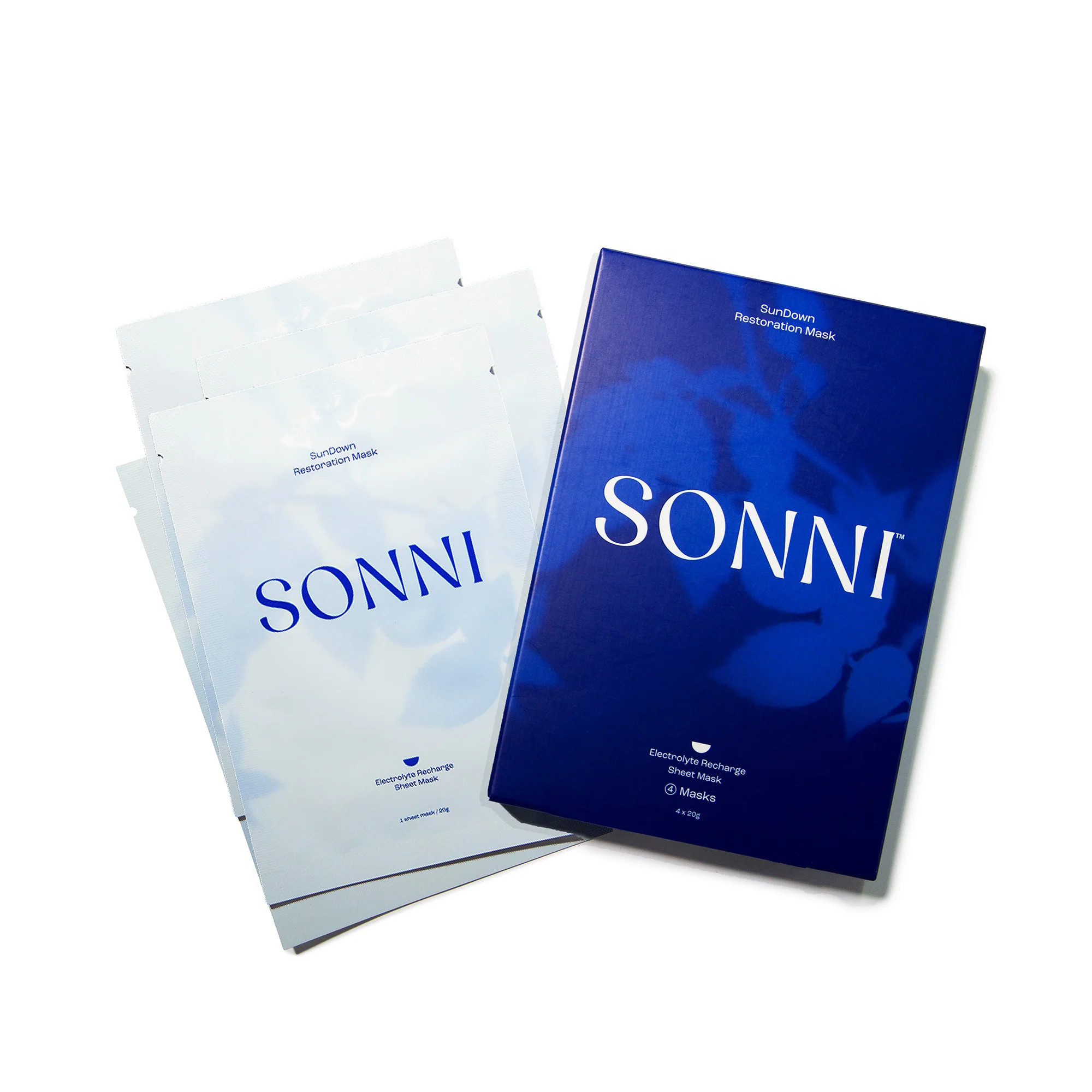 SunDown Restoration Electrolyte Sheet Mask (Pack of 4) | SONNI