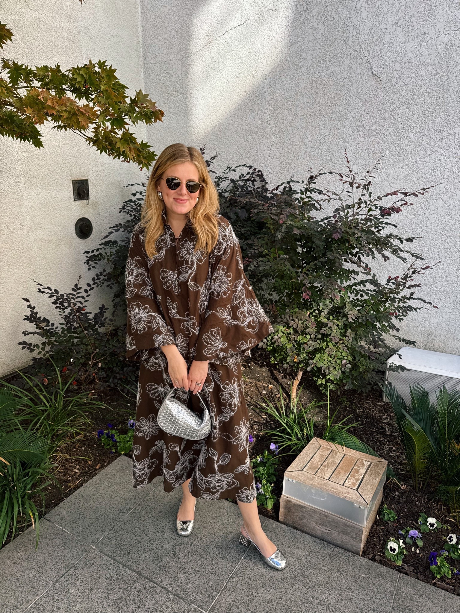 Bridal luncheon 

Zara silver bag