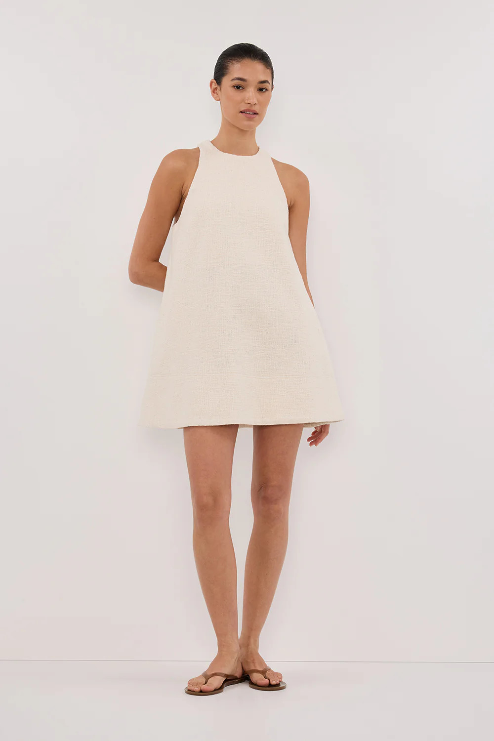NIA NATURAL MINI DRESS | DISSH