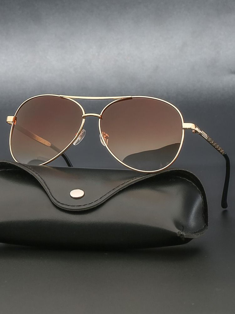 Men Tinted Lens Aviator Sunglasses | SHEIN