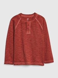 Toddler Long Sleeve Henley Shirt | Gap (US)