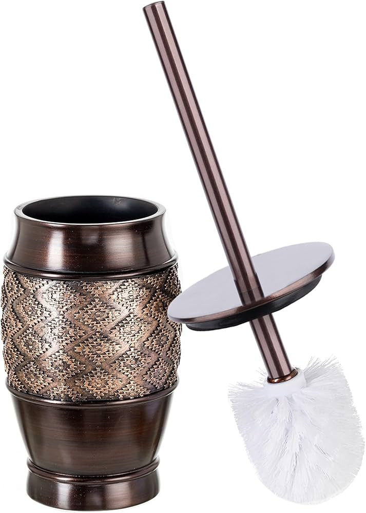 Creative Scents Dublin Brown Toilet Brush Set - Toilet Bowl Cleaner Brush and Holder - Decorative... | Amazon (US)