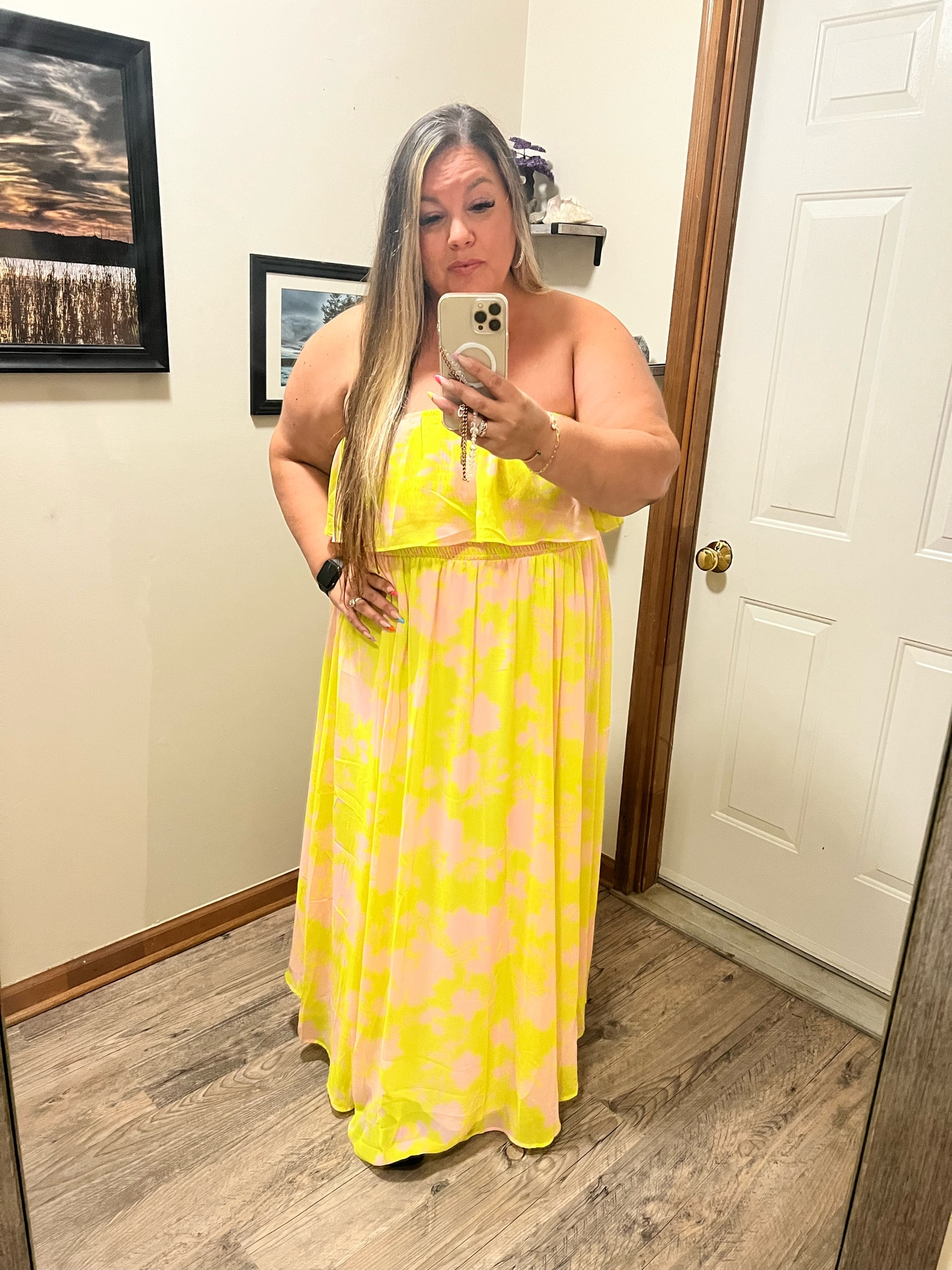 gold torrid dress TORRID A Line Dress with Cut Outs main image 0