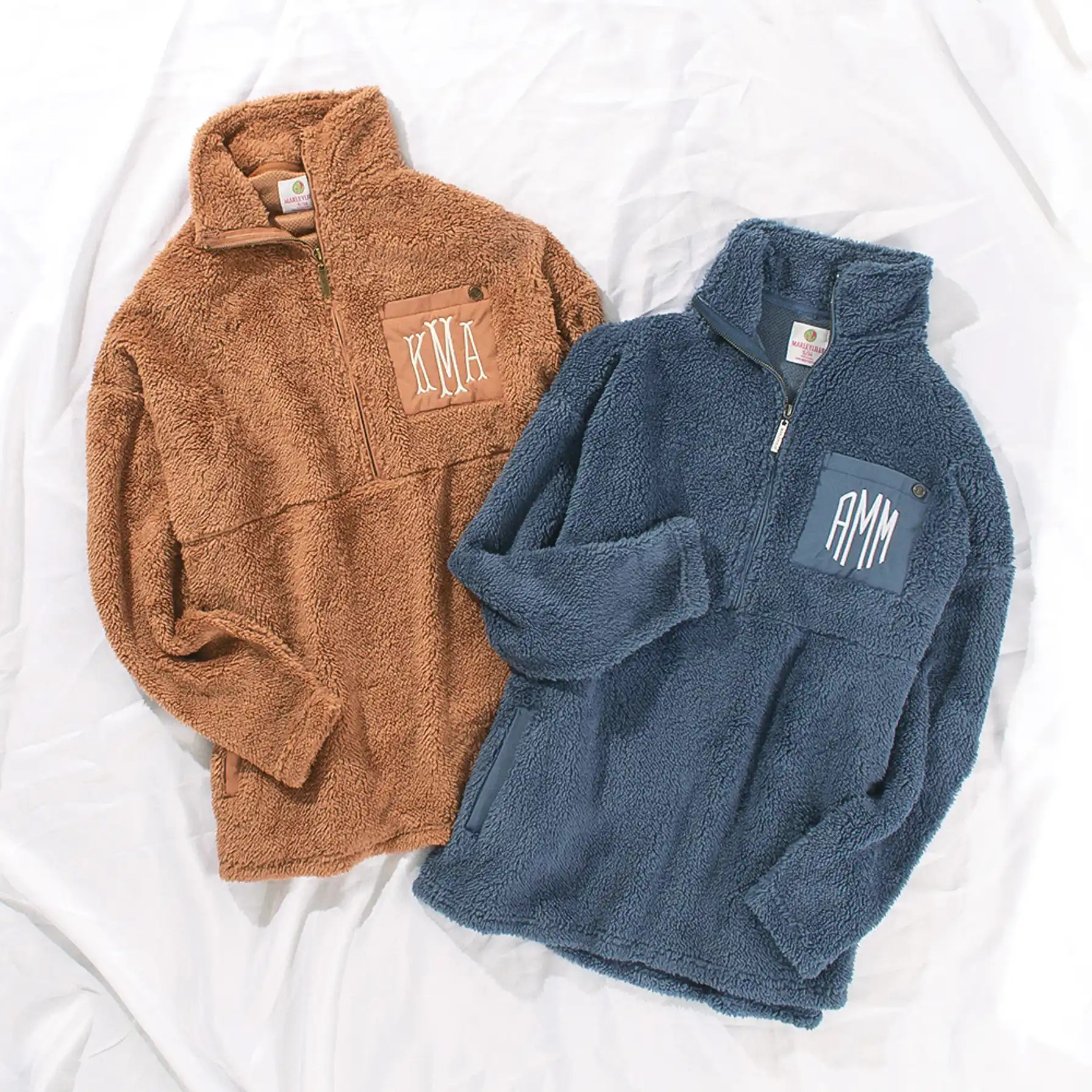 Monogrammed Sherpa Pullover Tunic | Marleylilly