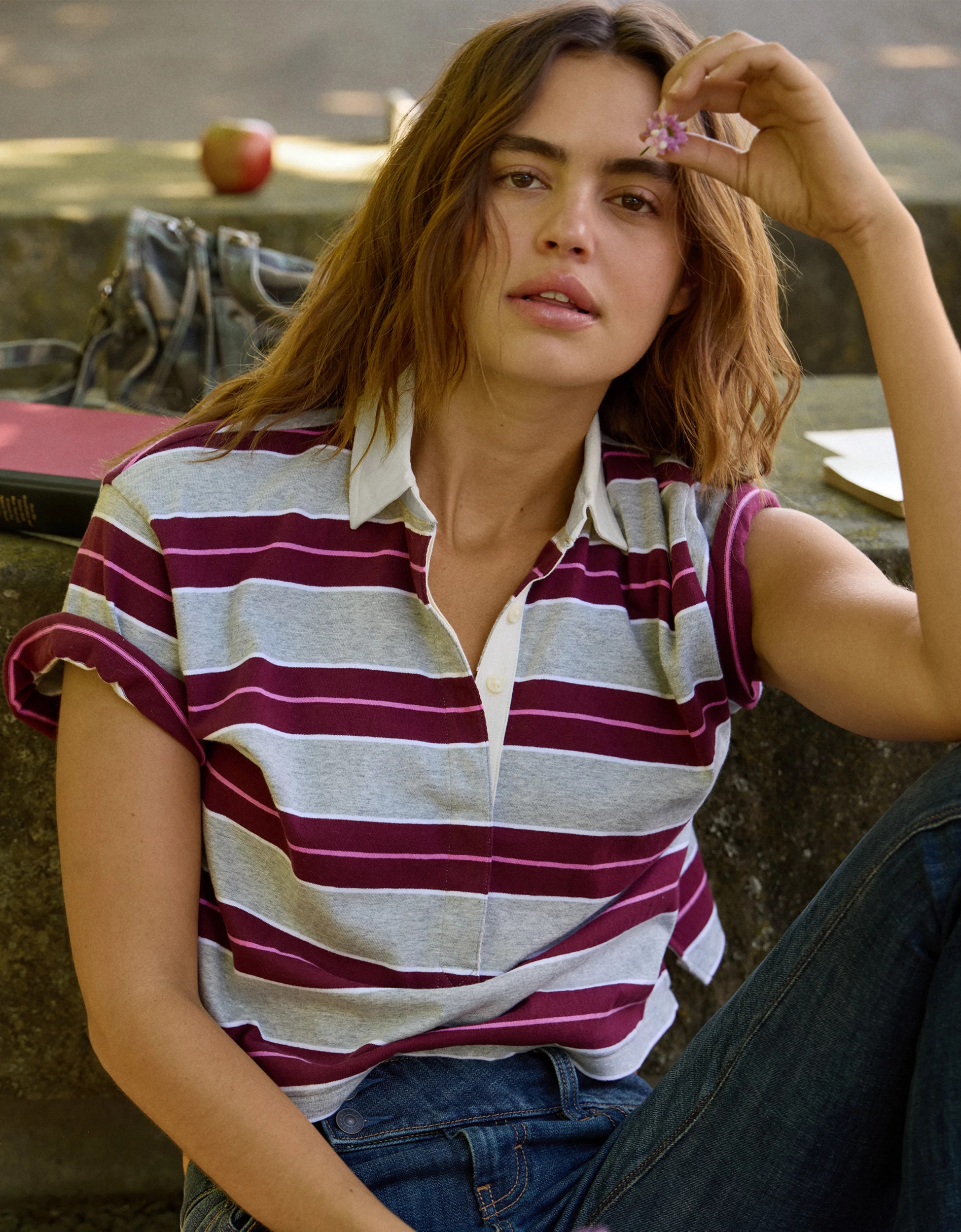 AE Striped Rugby Polo T-Shirt | American Eagle Outfitters (US & CA)