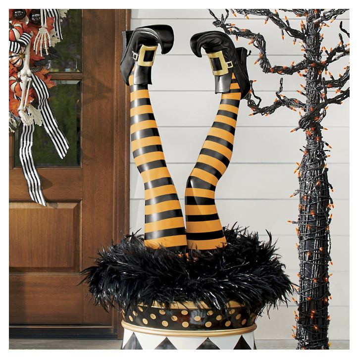 Orange Witch Leg Stakes, Set of Two | Grandin Road | Grandin Road