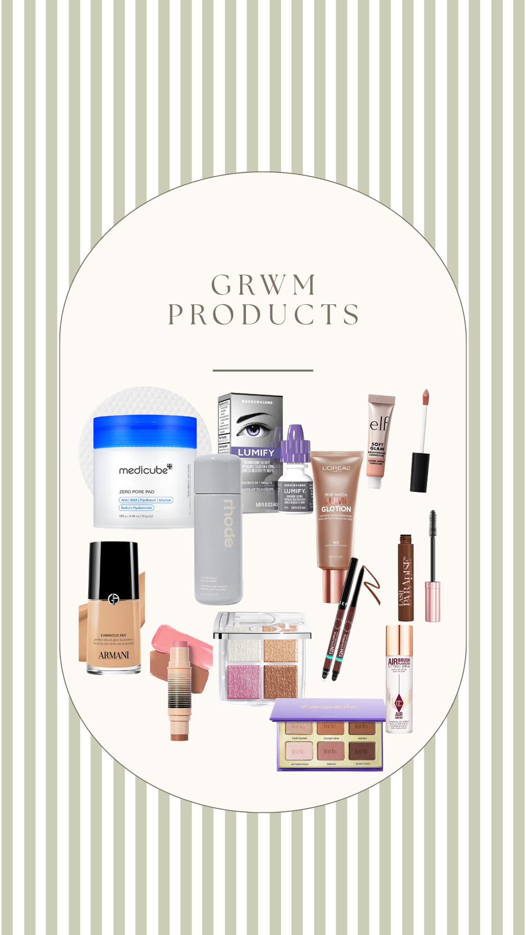 GRWM products! My daily routine!

Elf: light pink
Armani: 5.5 light peach
Dibs: 3
Eyeliner: matte terracotta
Mascara: Brown

#LTKgrwm #LTKmorningroutine #LTKselfcare