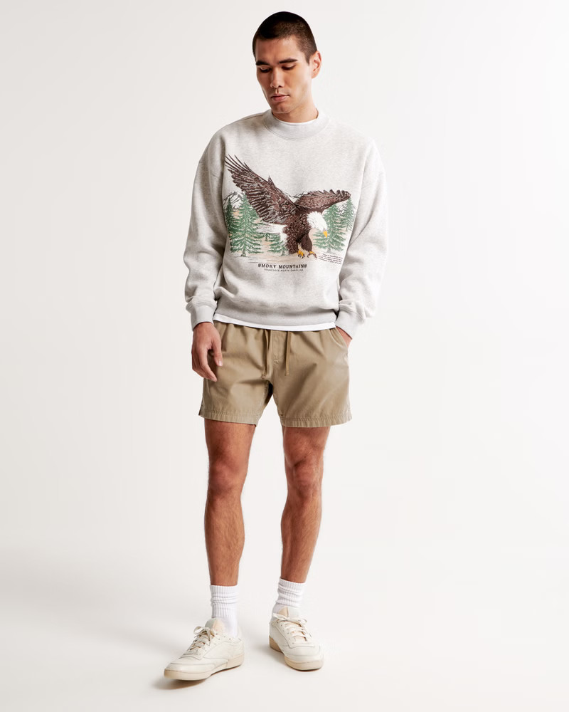Smoky Mountains Graphic Crew Sweatshirt | Abercrombie & Fitch (US)