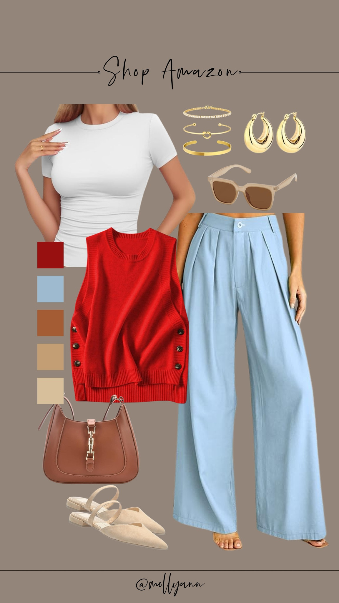 Shop Amazon!! 
❤️💙 Wide leg causal fit. 

#LTKFindsUnder50 #LTKShoeCrush #LTKStyleTip