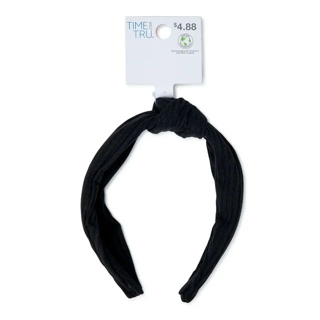 Time and Tru Women's Knot Headband, Black | Walmart (US)