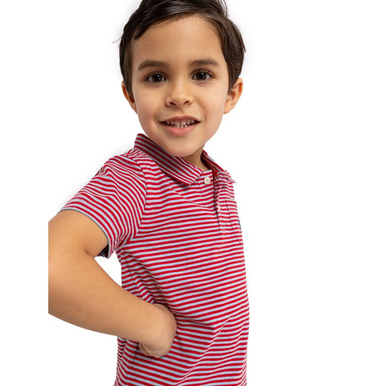 U.S. Polo Assn. Toddler Boy Striped Short Sleeve Polo, Sizes 2T-5T | Walmart (US)