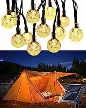 Toodour Solar String Lights Outdoor 50 LED 29.5ft Solar Patio Lights with 8 Modes, Waterproof Cry... | Amazon (US)