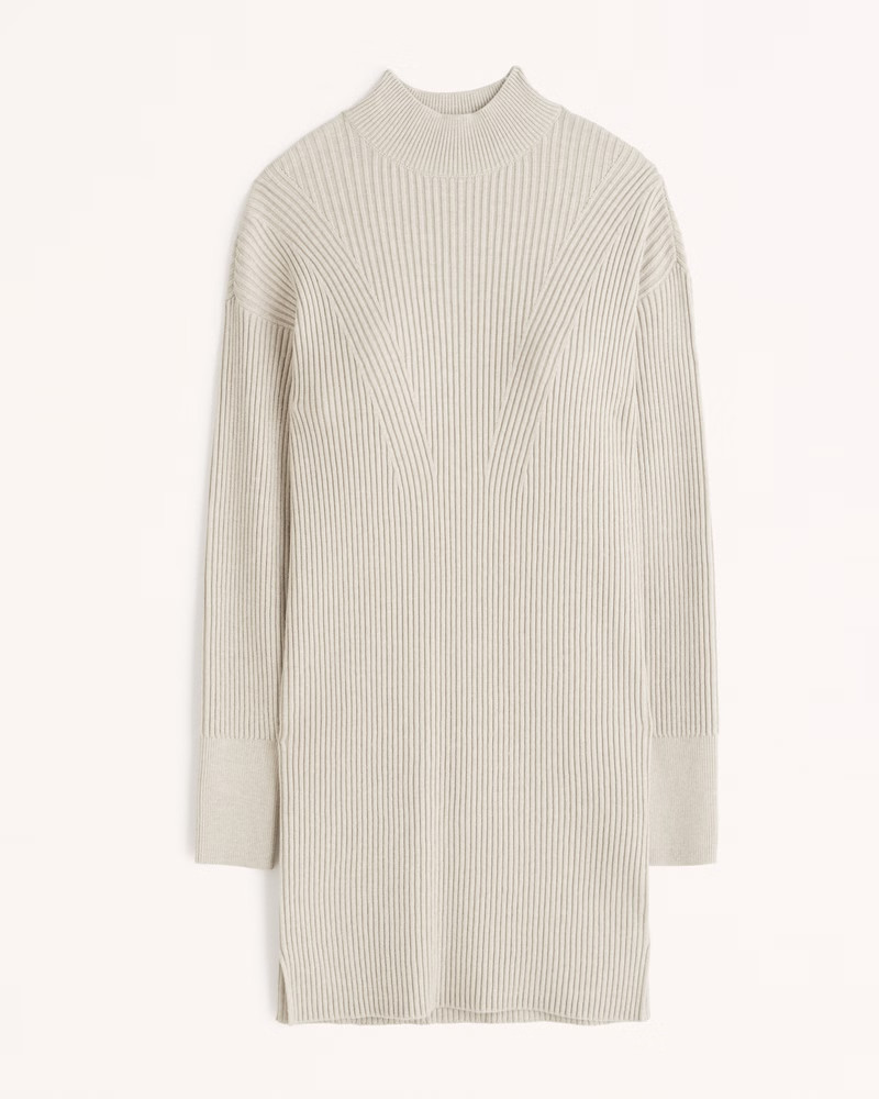 Women's Long-Sleeve Mockneck Mini Sweater Dress | Women's Dresses & Jumpsuits | Abercrombie.com | Abercrombie & Fitch (US)