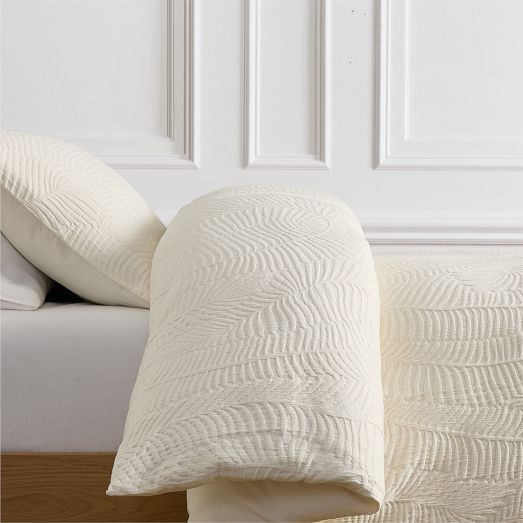 Trailing Fern Matelasse Duvet Cover & Shams | West Elm (US)