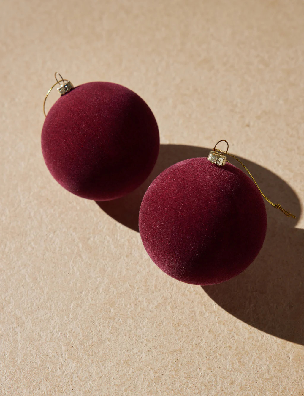 Velvet Ball Ornaments (Set of 2) | Lulu and Georgia 