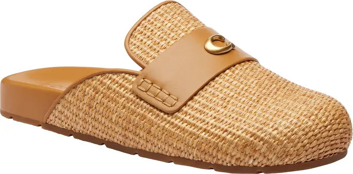 COACH Sculpted C Straw Clog (Women) | Nordstrom | Nordstrom