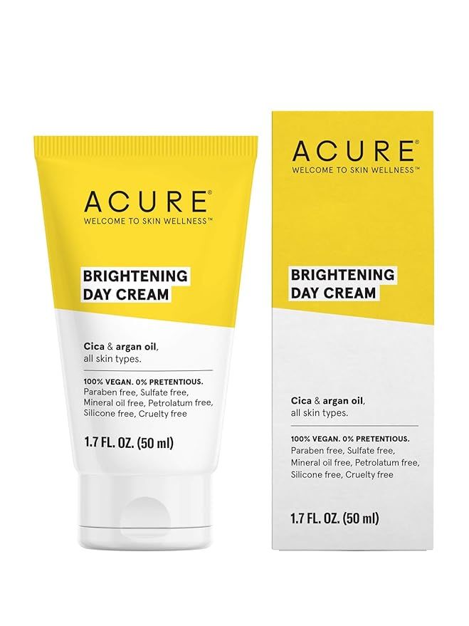 ACURE Brightening Day Cream | 100% Vegan | For A Brighter Appearance | Cica & Argan Oil - Moistur... | Amazon (US)