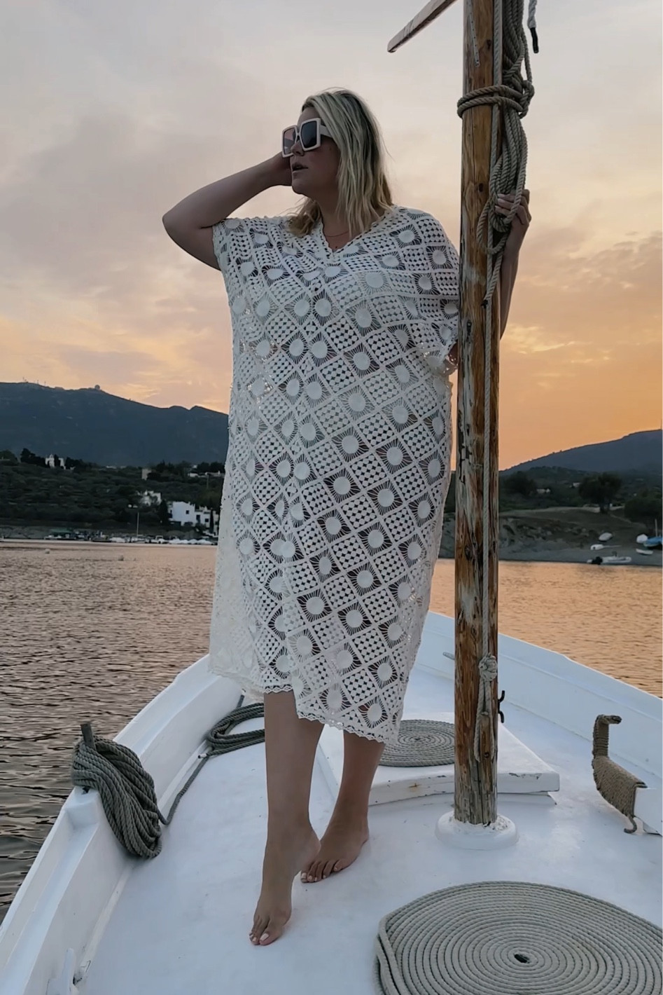 Love this coverup / kaftan! Wore for a boat day in Spain 💓 

#LTKcurves #LTKtravel #LTKswim