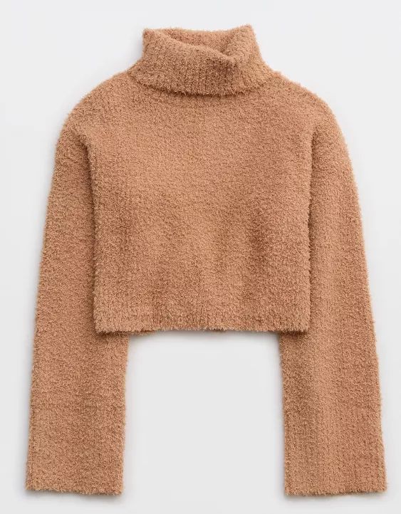 Aerie Marshmallow Turtleneck Sweater | Aerie