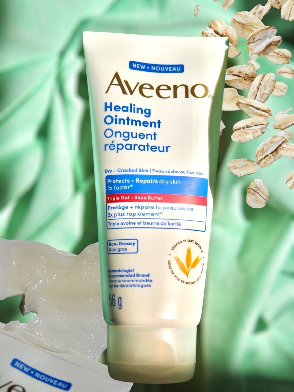 If you struggle with cracked hands, dry elbows, or rough patches (especially now that the weather is changing!), you need this. It has a powerful blend of Triple Oat + Shea Butter that gets to work urgently!

The best part? 
It's thick enough to really lock in moisture but is genuinely Non-Greasy & fragrance free. I hate that sticky feeling, so this is a major win. It protects & repairs dry skin twice as fast, and you can truly feel the difference almost immediately.

Aveeno Healing Ointment:

• Oat Flour , Oat Extract & Oat Oil
Moisturizes, soothes, & supports skin microbiome for healthy looking skin. Reduces discomfort of itch-scratch cycle caused by dry skin. Strengthens & restores skin's moisture barrier.

• Glycerin 40% 
A powerful skin protectant & humectant that draws water into the skin, helping to hydrate and heal dry, cracked skin

• Shea Butter 
A rich, natural emollient that helps to soften, smooth, & condition the skin while reducing moisture loss.

@aveenoca 

#aveeno #dryskinrelief #dryskin #healingointment #skincarefavorites #dermatologistrecommended #winterskincare #sensitiveskin #tripleoatcomplex #sheabutter #healthyingredients #skinlovingingredients #safebodycare #eczema #bodycare #musthave #nongreasy #oatscience #skinrescue #reels #explorepage #productphotography #ugc