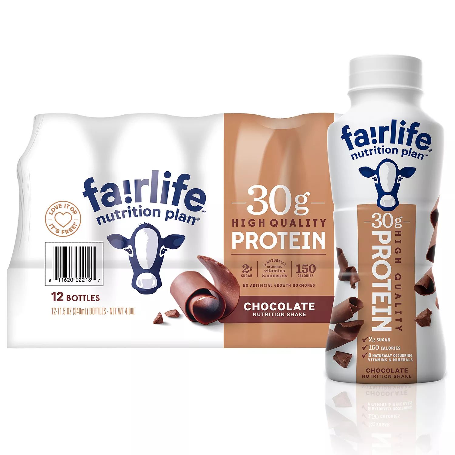 Fairlife Nutrition Plan 30g Protein Shake, Chocolate 11.5 fl. oz., 12 pk. | Sam's Club