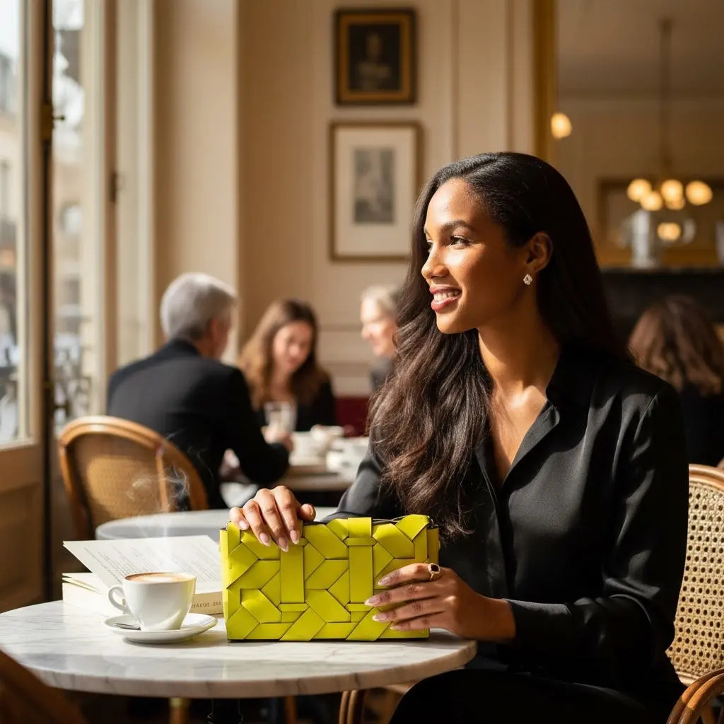 THE ZENOBIA WOVEN CLUTCH | The Bag Icon US