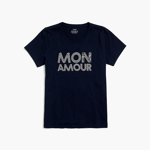 "Mon amour" graphic T-shirt | J.Crew Factory