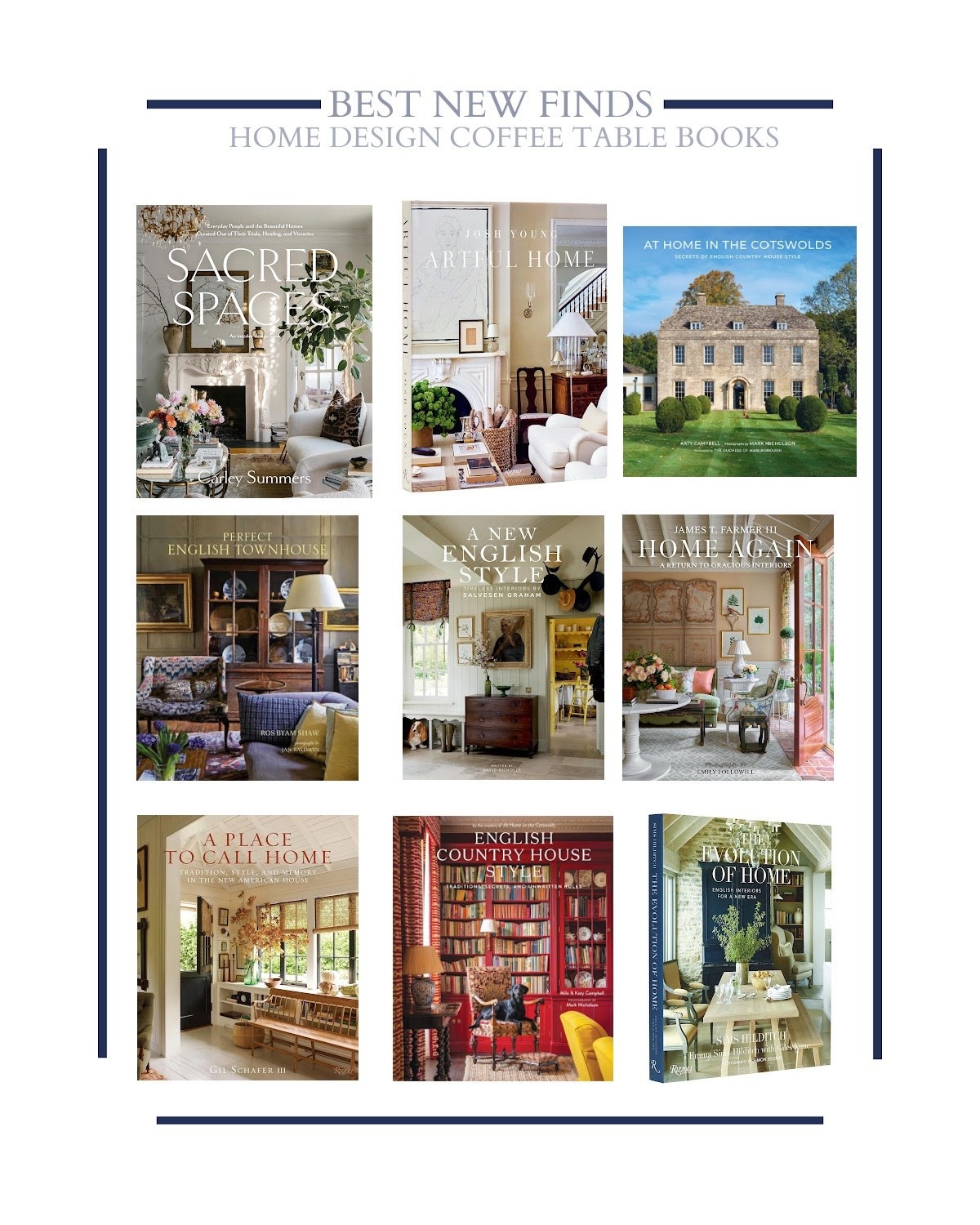 Some favorite recently discovered home decor books for traditional interior design. New Year’s home inspiration!

#LTKFindsUnder100 #LTKHome #LTKFindsUnder50