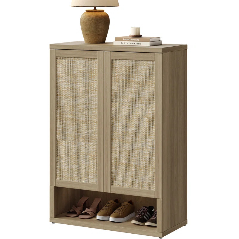 Consiglia Boho Storage Shoe Cabinet With Adjustable Shelves | Wayfair North America