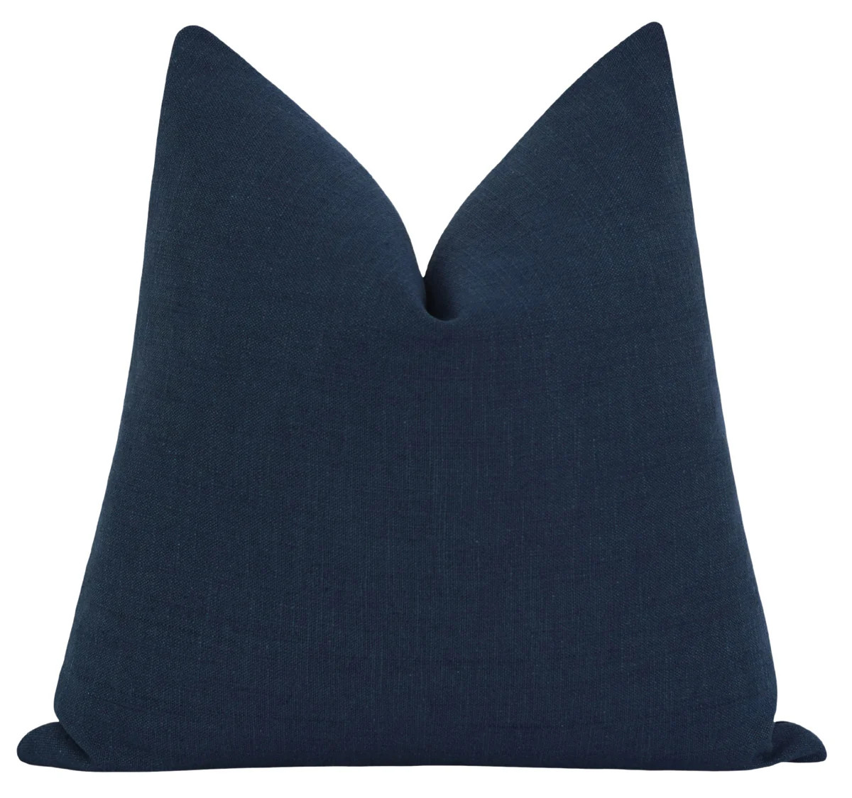 Blaine Solid Marine Blue Pillow | Land of Pillows
