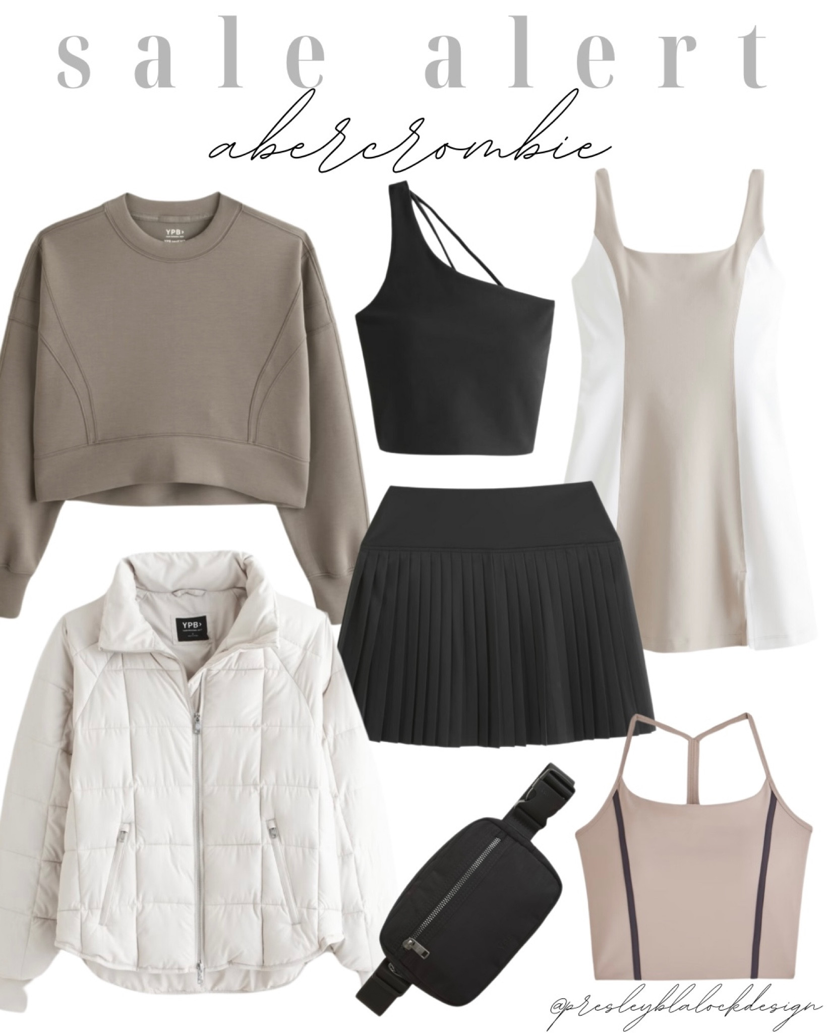 Abercrombie Sale / Sale Alert / New years Sale / fitness wear / gym outfit / pleated skirt / neutral basics / neutral fashion / sports bra / fitness outfit / winter coat / fitness dress / workout fashion / belt bag / sweatshirtt

#LTKfindsunder100 #LTKsalealert #LTKfitness