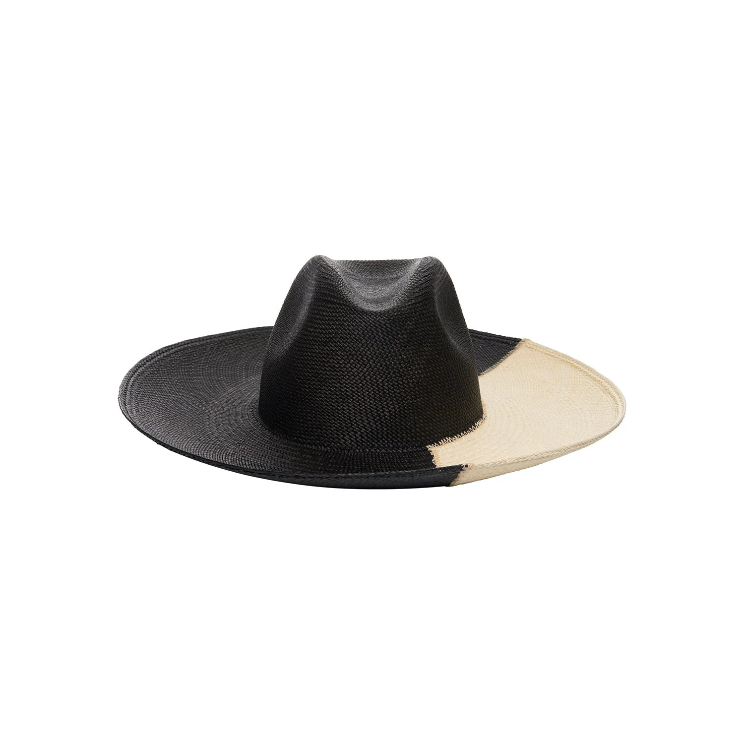 Cassis - Wide Brim Split Tone Panama Toquilla Straw Hat | Artesano | Artesano