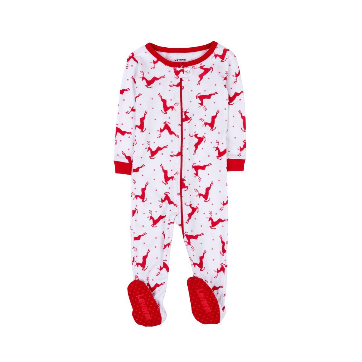 Leveret Footed Cotton Christmas Pajamas | Target