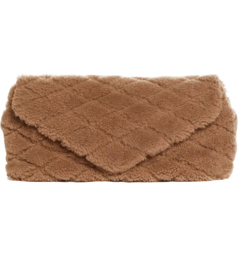 Sade Large Genuine Shearling Clutch | Nordstrom